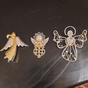 Vintage Angel Pins/ Pendants all three for same price